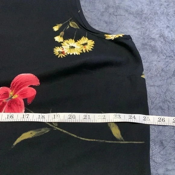 JNY  black silk floral 18W - Picture 8 of 9